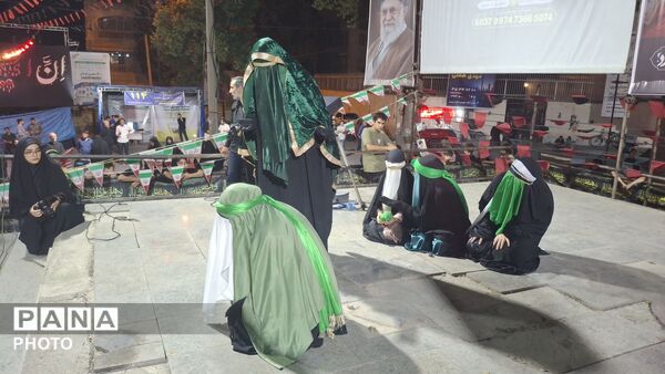 میدان شهر در شب اربعین حسینی