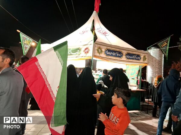 مراسم باشکوه وداع با پیکر دو شهید مطهر در نیشابور 