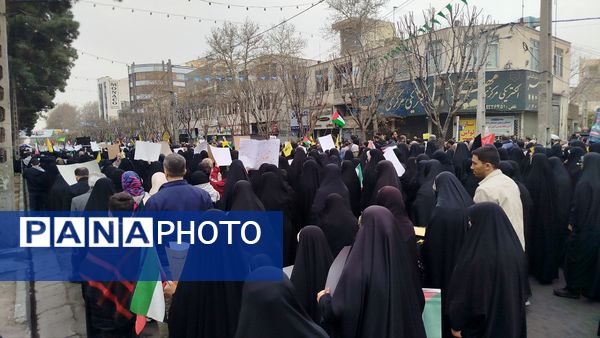 سنگ تمام مردم کرج در راهپیمایی روز قدس 