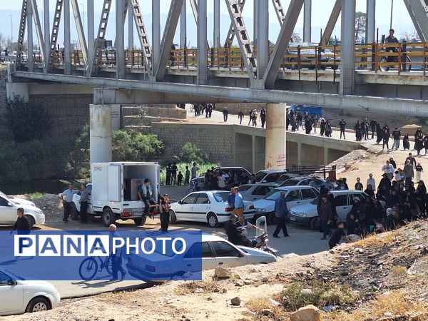 پیاده‌روی جاماندگان اربعین حسینی در مرودشت 