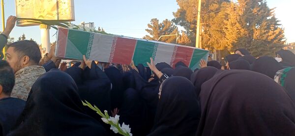 بدرقه شهدای گمنام در شهرستان کوهپایه 