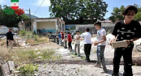 وقتی دانش‌آموزان کلیبری پای کار مدرسه‌سازی می‌آیند