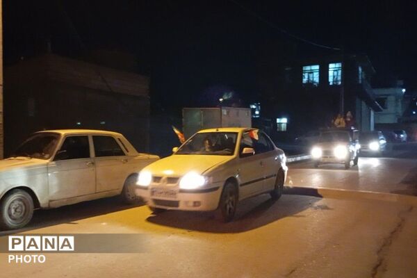رژهٔ خودرویی در شهر بار نیشابور 