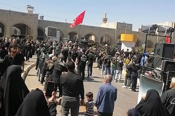 مراسم عزاداری عاشقان امام رضا (ع) در مشهد مقدس