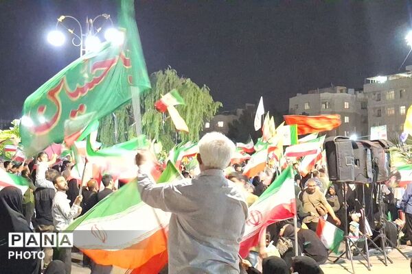 حضور پرشور و آگاهانه مردم شهرری در تجمعات شبانه میدان نماز 