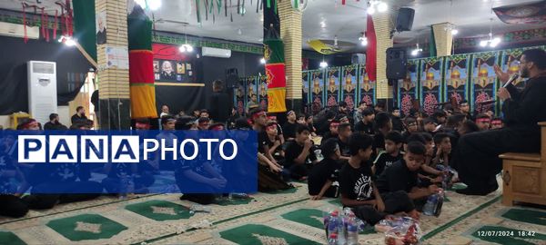 مراسم سوگواری «احلی من العسل» در شهرستان آبادان