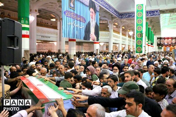 وداع با پیکر شهیده «سراجی نژاد» پس از 70 روز مفقودیت