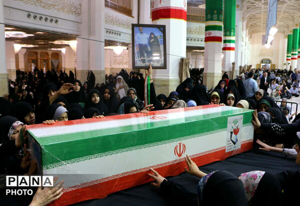 وداع با پیکر شهیده «سراجی نژاد» پس از 70 روز مفقودیت
