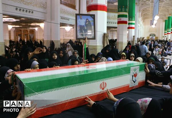 وداع با پیکر شهیده «سراجی نژاد» پس از 70 روز مفقودیت