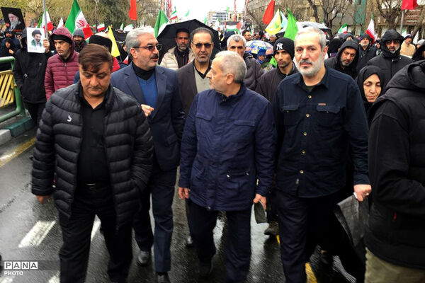 حضور وزیر آموزش و پرورش در راهپیمایی روز قدس در تهران