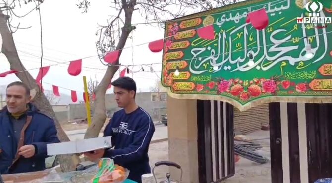 برپایی ایستگاه‌های صلواتی به مناسبت نیمه شعبان در کلاته رودبار