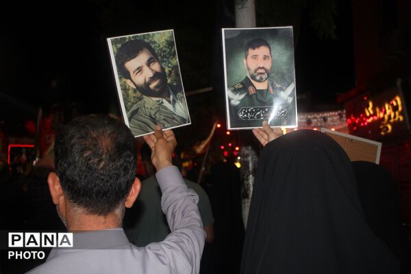 اجتماع عظیم عزاداران حسینیه امام نیشابور در سوگ رهبر انقلاب