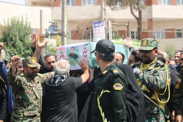 تشییع پیکر شهید محمد نعمتی سعیدآبادی در شهرستان بهارستان