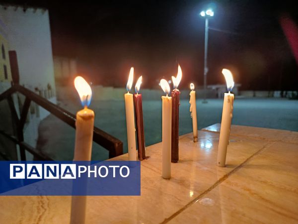 شام غریبان در امامزادگان سید محمد و سید نظام الدین شهرستان حاجی‌آباد