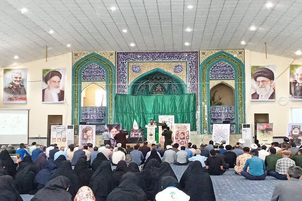 برگزاری مراسم بزرگداشت شهدای ۷ تیر و چله شهدای خدمت در شهرستان باشت