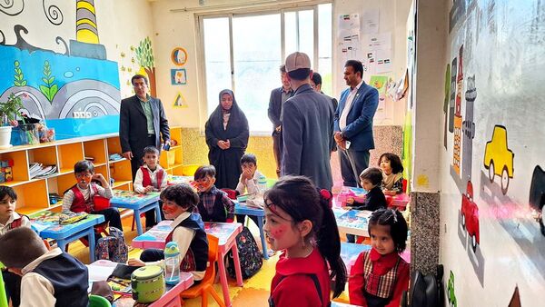 بازدید مدیرکل توسعه کمی و کیفی کودکستان‌های سازمان ملی تعلیم و تربیت کودک از مدارس کلات