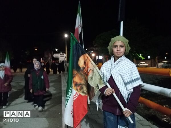 برگزاری اجتماع شبانه در حسینیه شهدای شهر بار 