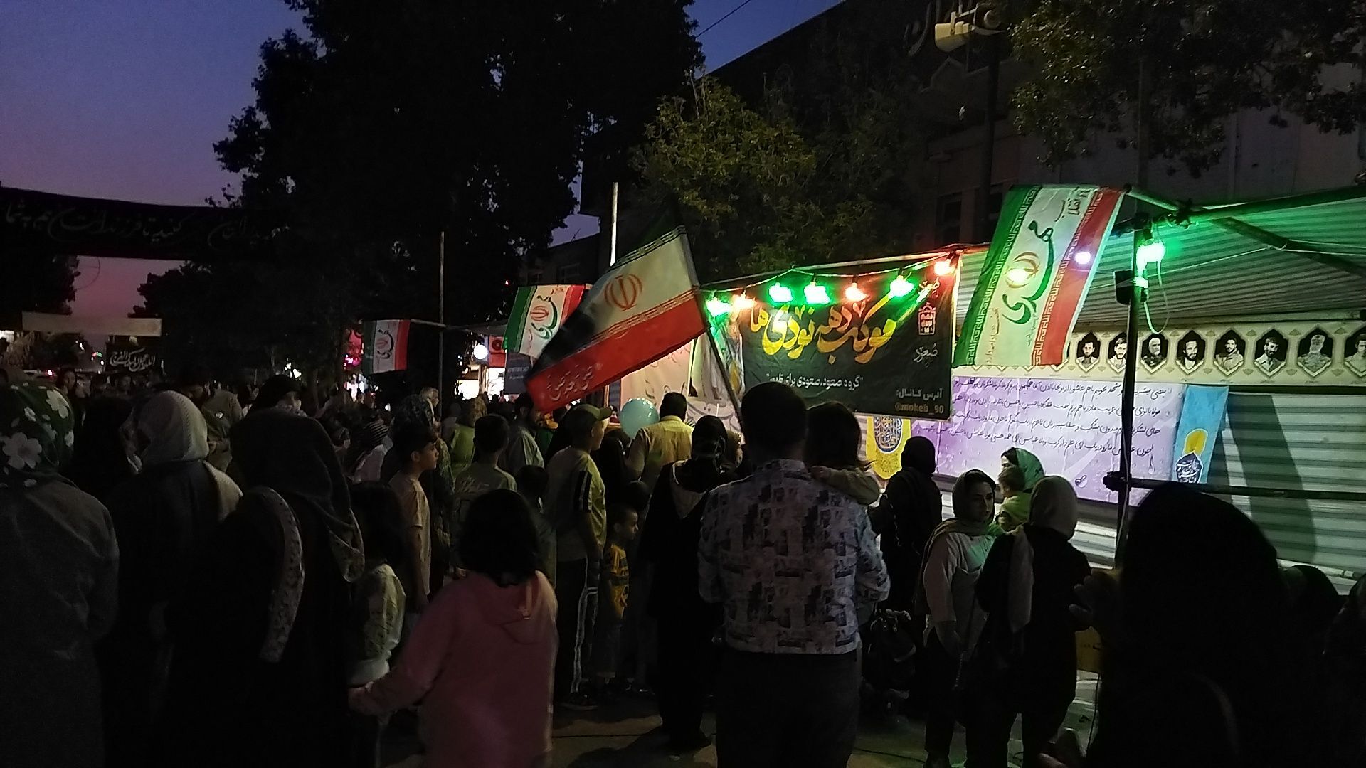 موکب دهه نودی ها در مهمانی کیلومتری  عید غدیر خم 