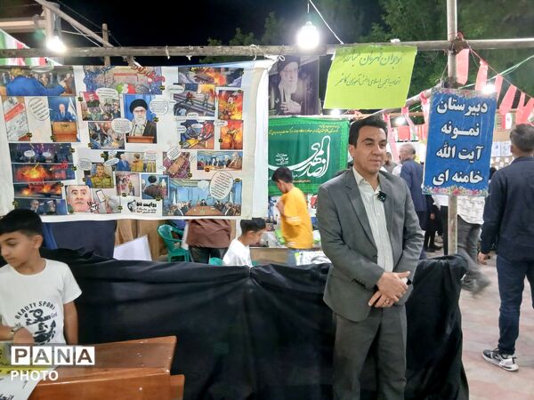 برپایی موکب فرهنگی توسط بسیج دانش آموزی و انجمن اسلامی دبیرستان نمونه آیت الله خامنه ای