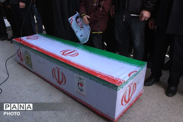 تشییع پیکر شهید سرگرد «جواد عبدی» در حملات آمریکایی - صهیونی