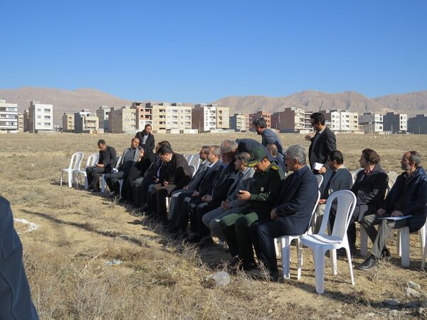 کلنگ‌زنی آموزشگاه ۱۲ کلاسه ناحیه ۲ گلستان شهر بجنورد 