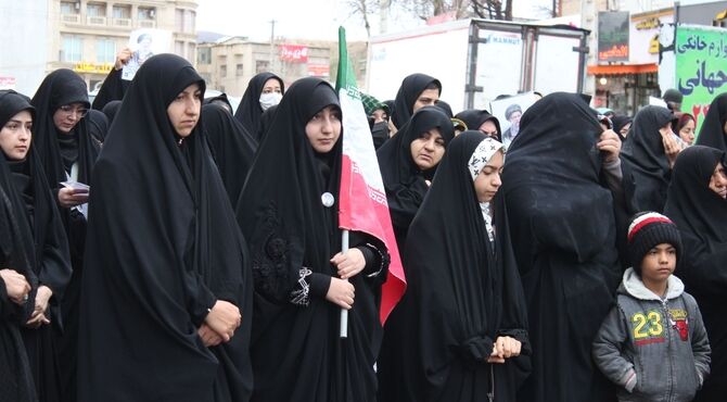صحنه با شکوه مردم آشخانه بعد از نماز جمعه