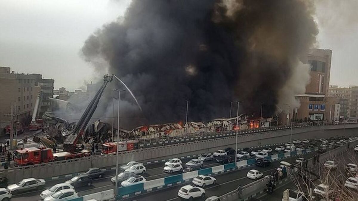 آتش بازارچه جنت‌آباد خاموش شد