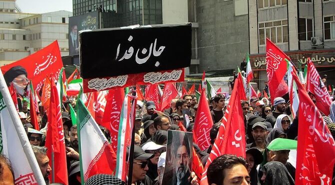 مراسم بدرقه آقای شهید ایران در تهران 