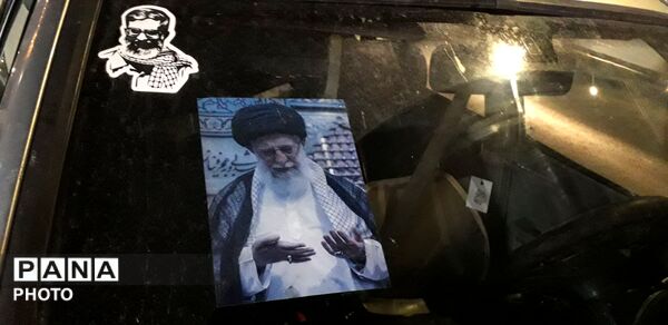  شکوه و اقتدار رژه خودرویی در حسینیه فضل 