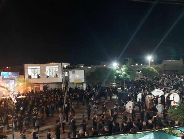 عزاداری هیئات روستای رزق آباد در شب دهم ماه محرم