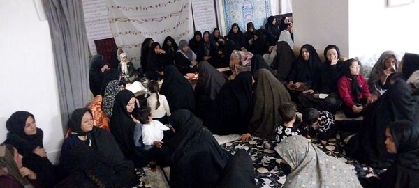 عطر صبر زینب در جمع معتکفان مسجد جامع