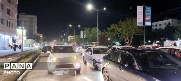  شکوه و اقتدار رژه خودرویی در حسینیه فضل 
