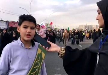 حس و حال خادم نوجوان زئران امام زمان(عج)