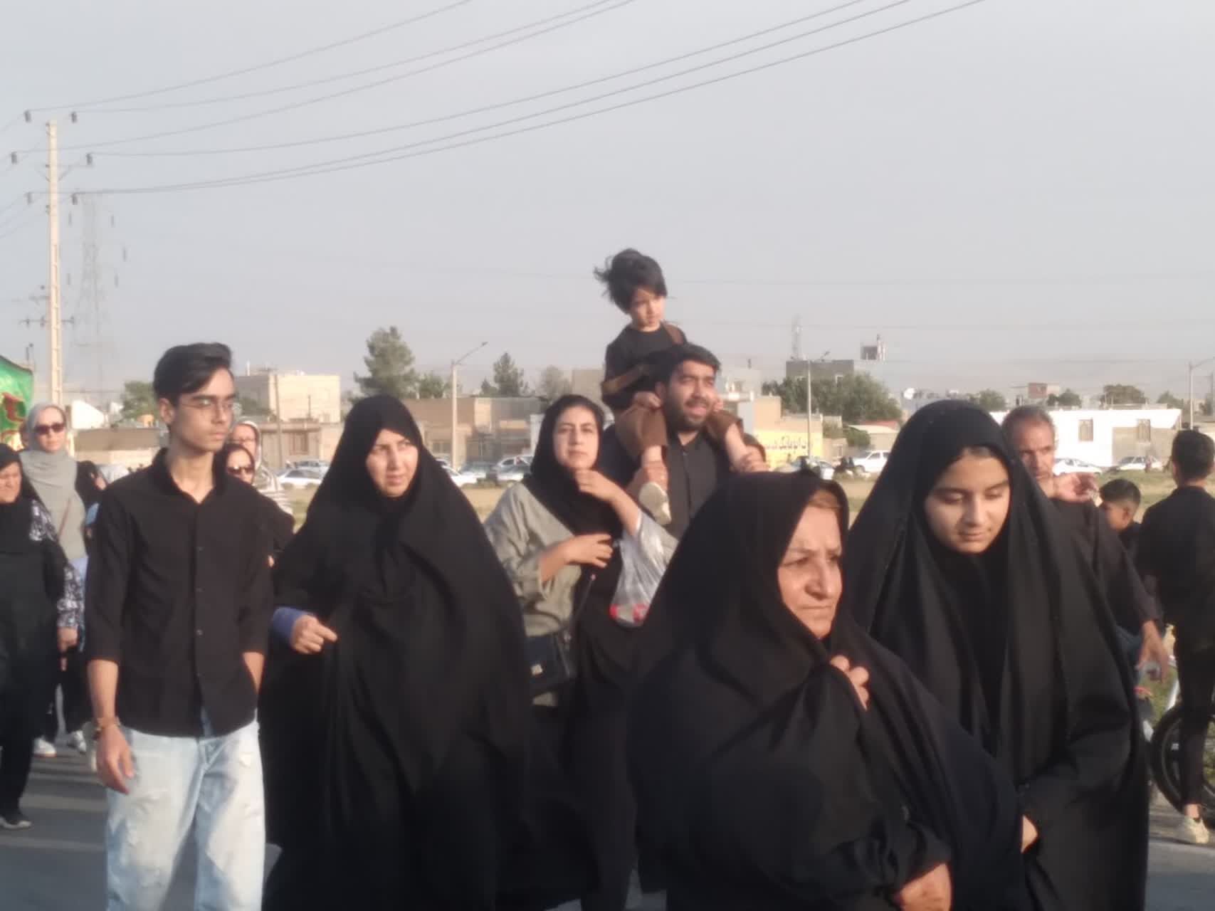پیاده‌روی جاماندگان اربعین حسینی حرم تا حرم در شهرستان شیروان
