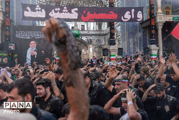 جلوه‌های ویژه از عزاداری هیات چهل اختران قم در روز عاشورا