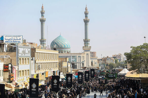 دسته عزاداری خادمان حرم حضرت معصومه(س) در سالروز رحلت ایشان