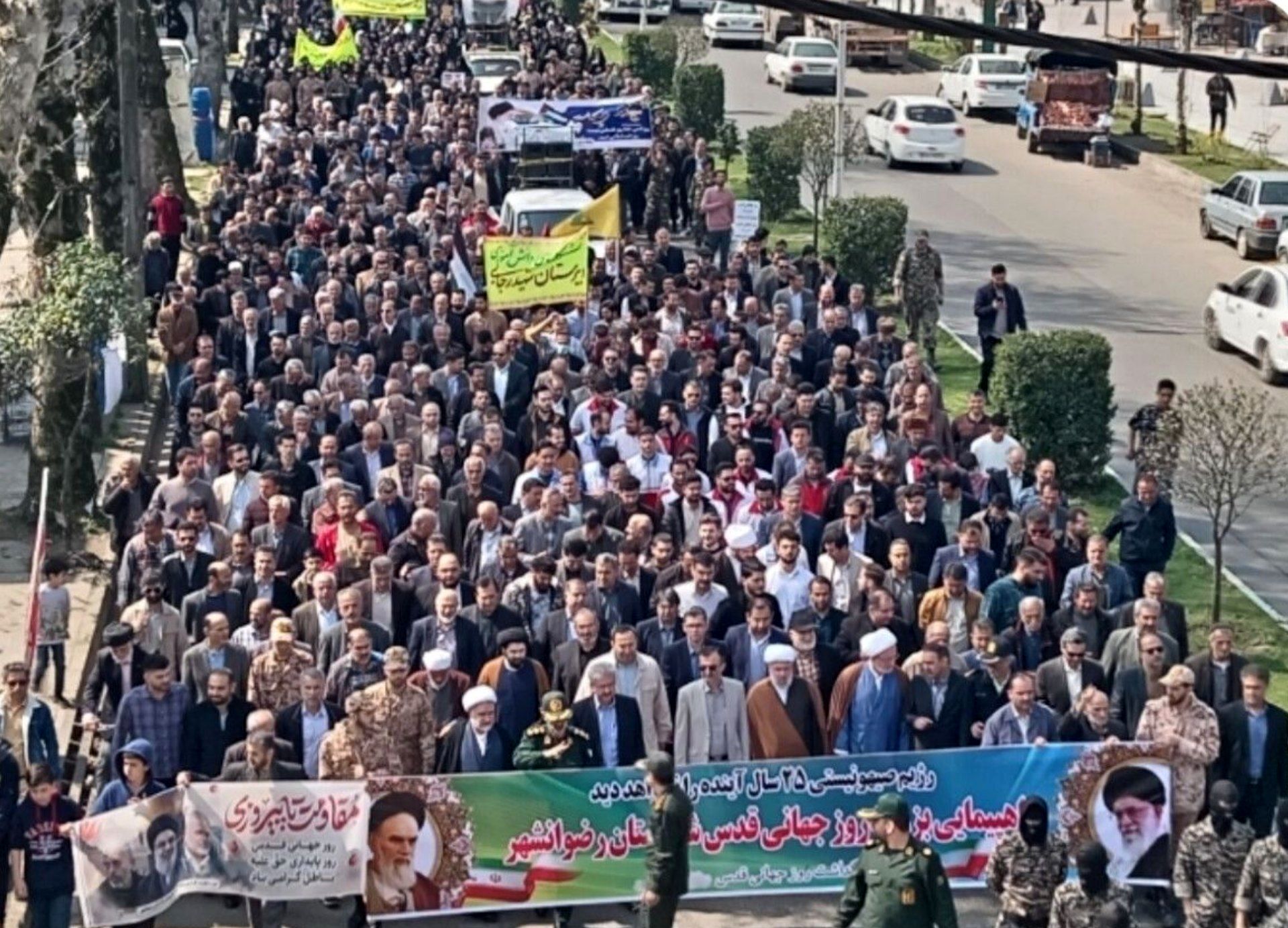 حضور پرشور مردم ولایتمدار رضوانشهر در راهپیمایی روز قدس 