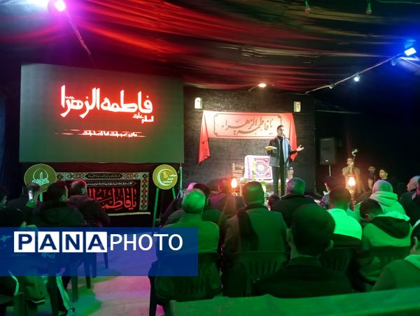 مراسم عزاداری ایام فاطمیه در شهرک سعدی شیراز