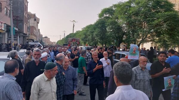 تشییع باشکوه پیکر شهید مبارزه با اسرائیل جنایتکار