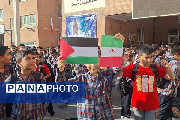 دانش آموزان شیرازی جنایات اسرائیل را محکوم کردند