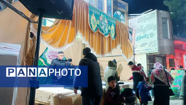 موکب پذیرایی مسجدالرضای نیشابور به‌مناسبت میلاد امام زمان (عج)