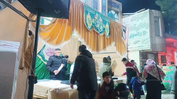 موکب پذیرایی مسجدالرضای نیشابور به‌مناسبت میلاد امام زمان (عج)