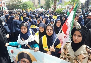 فریاد ایستادگی علیه رژیم غاصب در تهران