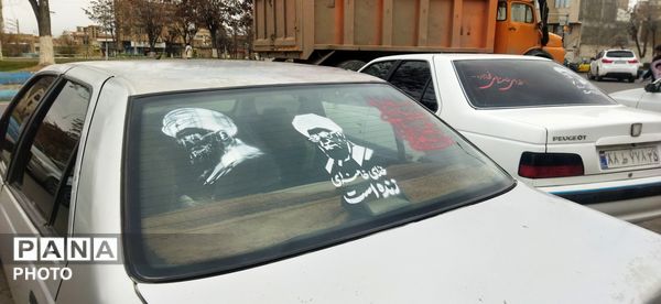 شابلون‌نویسی خیابانی در مرند توسط دانش‌آموزان