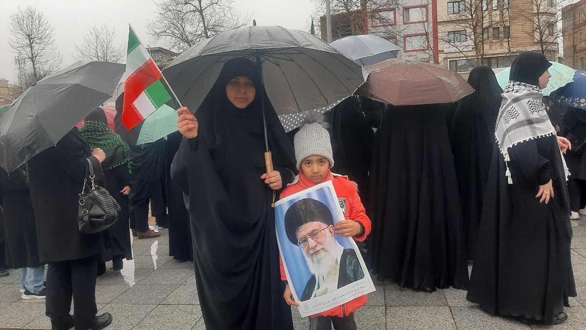 حضور پرشور تالشیان در راهپیمایی محکومیت جنایات آمریکایی-صهیونی