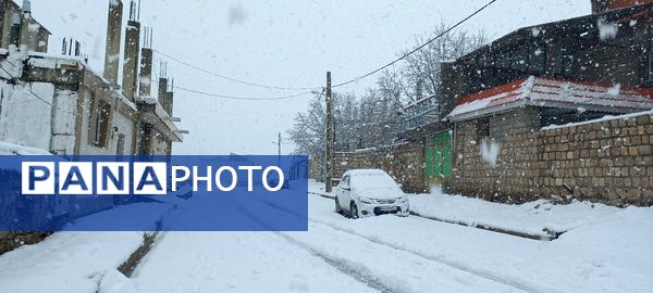 برف پاییزی در کوهرنگ