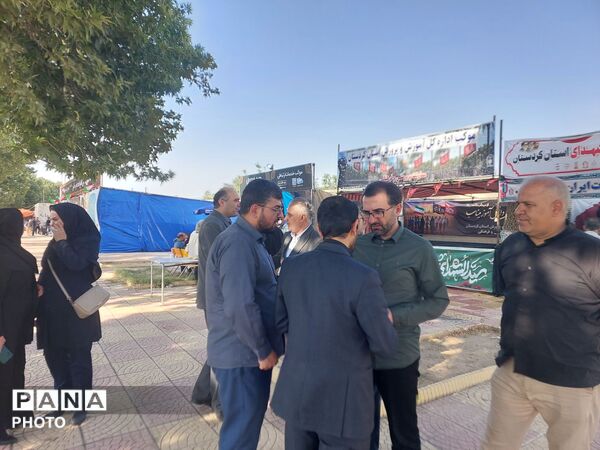 بازدید قائم مقام رئیس سازمان دانش‌آموزی از موکب اربعین در سنندج
