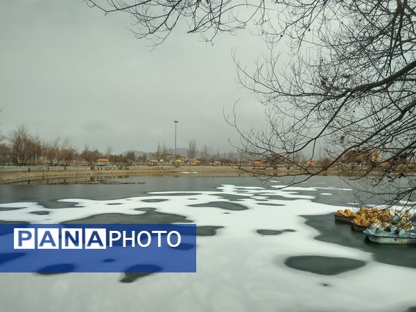 برف زمستانی در شهرستان بن 