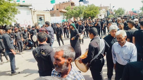 تعزیه خوانی و زنجیر زنی در روستای بزرگ فدیشه نیشابور