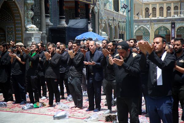 عزاداری تاسوعای حسینی(ع) در حرم حضرت معصومه(س)